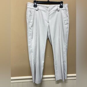 Nike Golf Tour Performance Dri Fit Womens Capri Beige Size 8